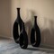 Frosted Fiberglass Tall Floor Vase - Decorative Vase for Modern Home Decor, Perfect for Living Room, Home Office, Bedroom, Kitchen, Coffee Bar, Farmhouse Decor, and Wedding Centerpieces